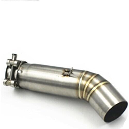 Motorcycle Mid Link Pipe 51mm Exhaust Muffler For Suzuki GSX-R 600 750 2008-2010