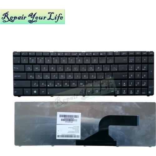 Laptop keyboard for Asus N53J N53D N53S N61D N73S N73SC N90S N90SV N90SC Russian Standards RU black AENJ2701210 0KNB0-6221RU00