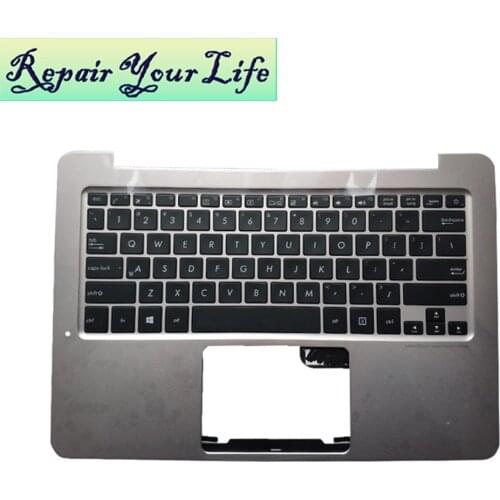 Laptop keyboard for ASUS UX305C UX305CA UX305FA US English 90NB0AA5 R31US0 PK1319Y810S SG-81400 XUA black KB silver C palmrest