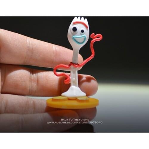 Disney Toy Story 4 Forky Q Version 5cm PVC Q Version Action Figures mini Dolls Kid Toy model for Children gift
