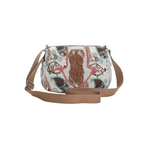 Fashion national string appliques women shopping handbags!Nice prints lady small shoulder&crossbody bag Hot Original canvas bags