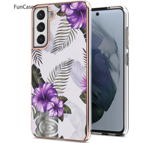 Marble TPU Phone Bag Cover For hoesje Samsung S21 Plus Positivo Samsung Galaxy S21 FE 5G Ultra S20 Plus Lite Fan Edition Cases
