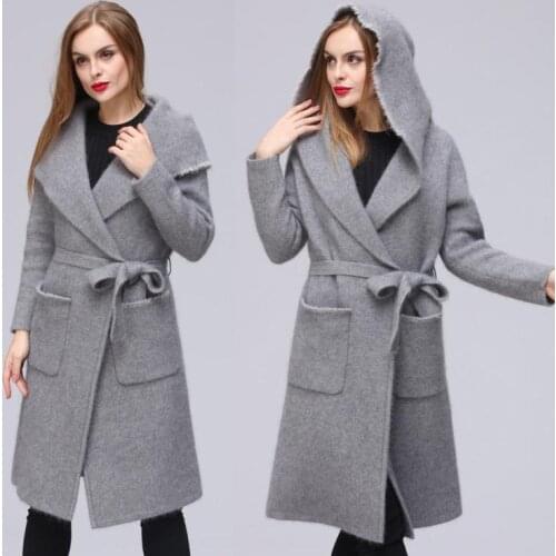 New winter mink cashmere coat mink cashmere sweater coat female double-sided pure mink cashmere 013