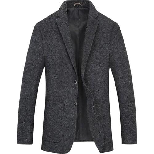 New Big Plus Size 8xl 7xl Autumn Winter Business Coat Add Fertilizer Increased Male Casual Suit Jacket Loose Fat Male Jacket