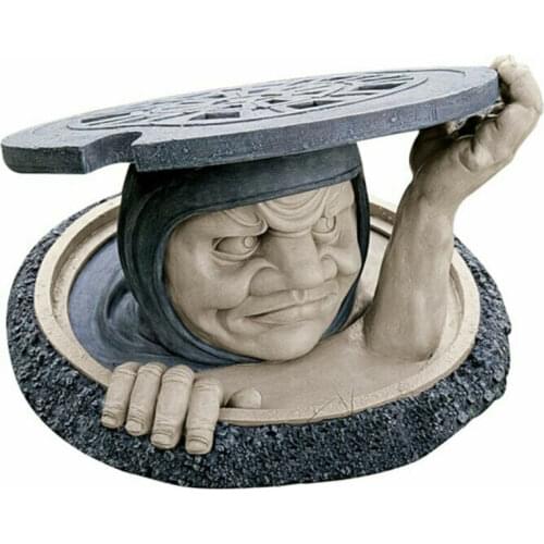 The Dweller Below Statue Garden Ornament Resin Craft Landscaping Lawns Yard Ponds Decoration Home Gardening Outdoor Decoration