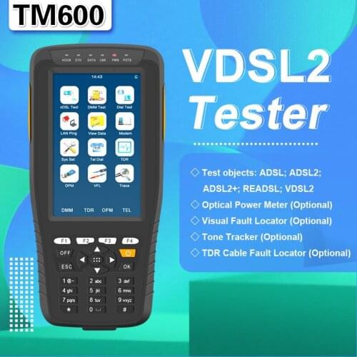 TM600 VDSL2 Tester ( ADSL2+ VDSL2 OPM VFL TDR ) All-in-1 Full function Version all-in-one unit（include TDR/OPM/VFL/Tone tracker