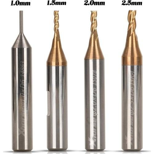 Jingyuqin CNC Carbide End Mills 2 3 4 Flute Tungsten Machine Milling Cutter Tools Metal Key Seat Face Router Bit HRC50 55 65