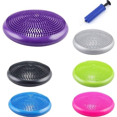 Universal Fitness Yoga Wobble Stability Balance Disc Massage Cushion Mat Inflatable Yoga Massage Ball Durable Balance Cushion