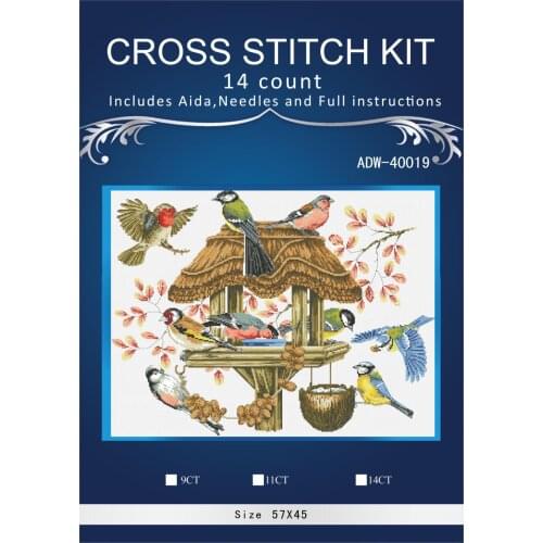 Oneroom Needlework,DIY Cross Stitch,Sets For Embroidery kits,14CT&16CT&18CT,Eat the bird