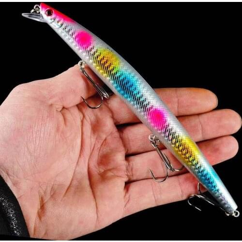 1pc Minnow Fishing Lures 18.5cm-7.28" Hard Lure Fishing 0.86oz-24.5g Tackle 6# Hook Hard Artificial Bait