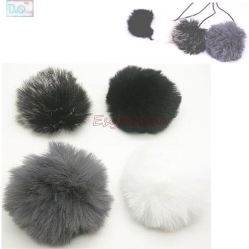 1cm Outdoor Furry Cover Windscreen Windshield for BOYA BY-M8C BY-M80D BY-M40C BY-M40D BY-WM5 BY-M1 Microphone