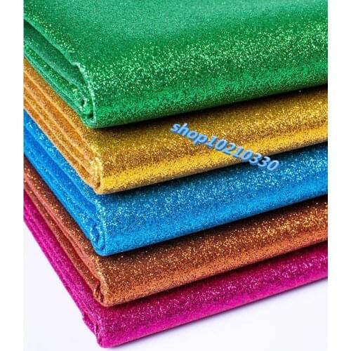 100cm * 138cm glitter PU faux leather fabric DIY handmade sew clothing，Shoes, bag materials accessories