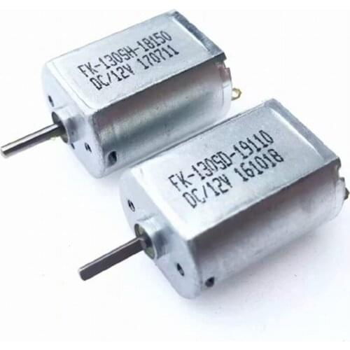 130 flat shaft carbon brush car rearview mirror motor 12V High speed model motor diy