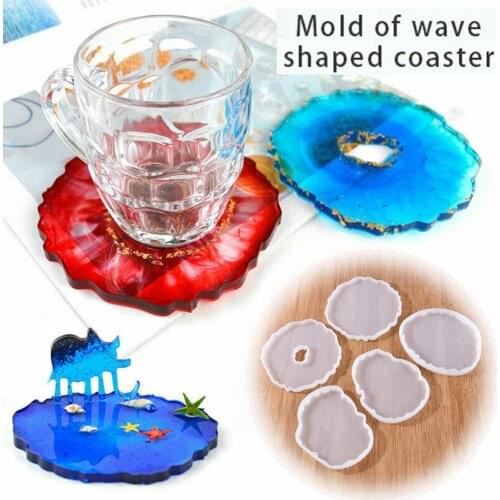 3Pcs Silicone Irregular Cup Mat Coasters Casting Jewelry Making DIY Craft Mold mould model Silicone Jewelry Making DIY Craft Mol