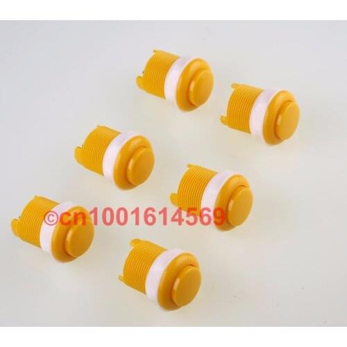 6pcs/lot Reyann 30mm Built-in Small Micro Button Push Button Arcade Machine Console Parts High Quality Arcade Button For MAME