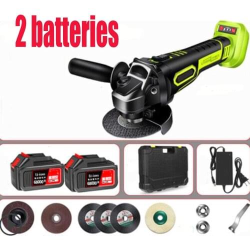 Brushless Angle Grinder Lithium-Ion Grinding Machine Cordless Electric Grinder Polishing Cutting Power Tools