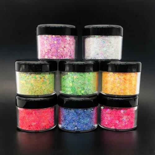 Holographic Nail Art Sequins Glitter Decoracion Uñas Ongles Nail Supplies Chunky Glitter Autumn Decoration Для Маникюра