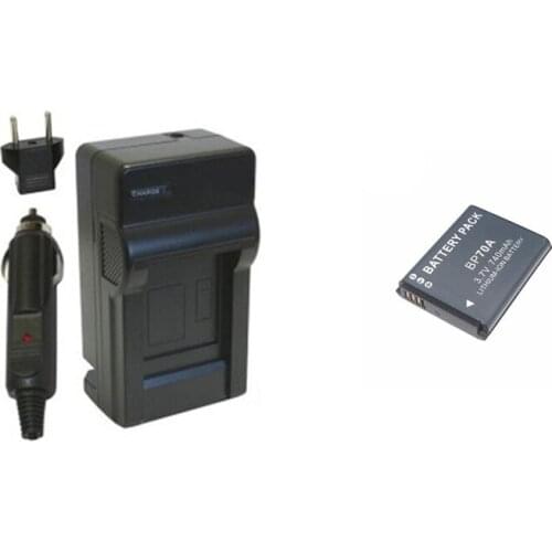 BP-70A EA-BP70A IA-BP70A BP70A IABP70A Battery+Charger for SAMSUNG WB35F AQ100 DV150F ES65 ES67 ES90 MV800 PL20 PL80 DV180F