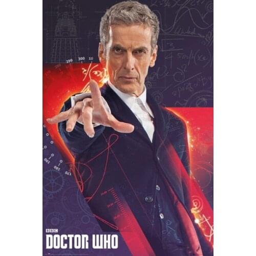 Home Decor Doctor Who - Capaldi-Silk Art Poster Wall Sicker Decoration Gift