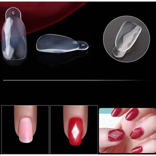 Dual Nail Forms Mold Diamond Shape Quick Building Poly UV Gel Extension Fake Nail Acrylic Manicure Tool Accessories