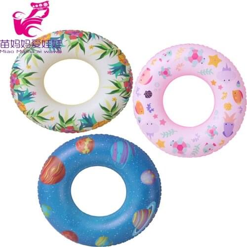 18 inch girl doll summer swimming ring for 43 cm baby doll toy accessories