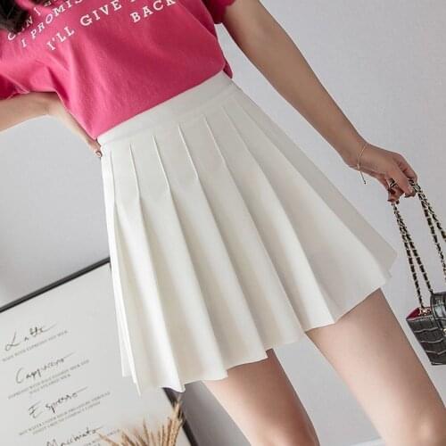 Summer Women Skirts 2021 High Waist Korean Style Pleated Skirts for Girls Cute Sweet Ladies Plaid Mini Skirt Women