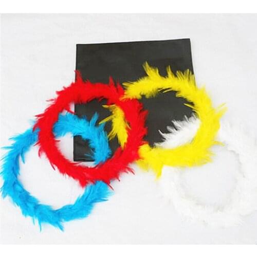 Color Changing Feather Circle Magic Tricks Stage Close Up Magia Appearing Magie Mentalism Illusion Gimmick Props Magicians