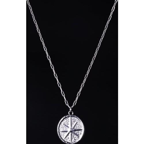 Fashion Classic Star Pendant Necklace for Women Girl Trendy Stainless Steel Necklaces Jewelry New Metal Choker Holiday Gift