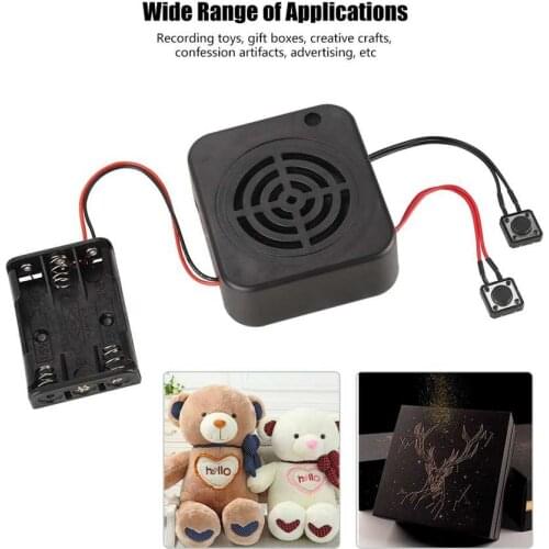 3W DIY Voice Recording Box Message Box Module Clear Sound for Stuffed Animals/Gift/Toy DIY Voice Message Box Recording Module