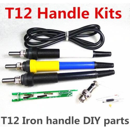 QUICKO T12 handle DIY kits STC-LED OLED T12 Soldering Iron handle spare parts 907 modified to T12 welding tool Accessories