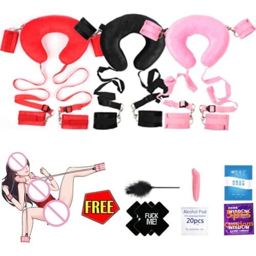 Bondage Set Couples Cosplay Sex Toys Plush Handcuffs And Ankle Cuffs For Women Men Sex Fetish Slave Bdsm Exotic Adult Games