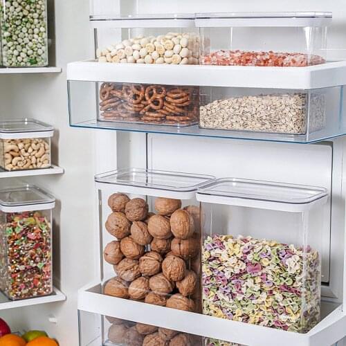 Wall-Mounted Storage Containers Storage Drawers Moisture-Proof Grain Box Cabinet Organizer Kitchen Food Storage