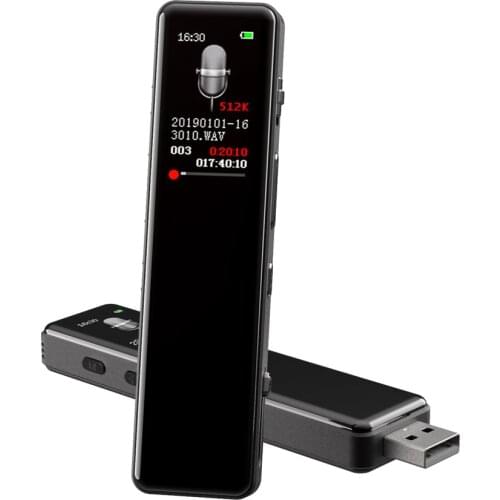 New high-quality digital voice recorder with USB retractable color screen, sound activated voice recording with MP3 playing