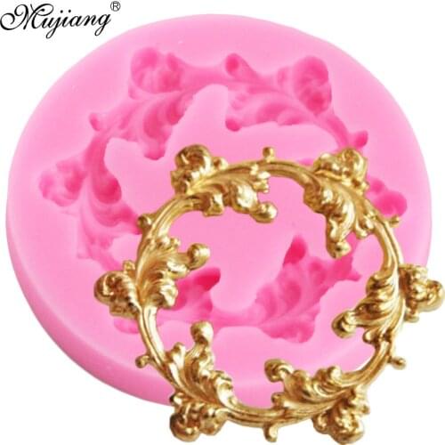 Relief Scroll Garland Cake Border Silicone Mold Cupcake Fondant Cake Decorating Tools Candy Resin Clay Chocolate Gumpaste Mould