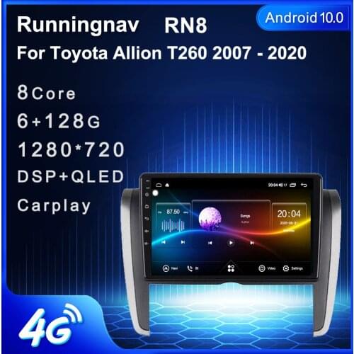 Runningnav For Toyota Allion T260 2007 - 2020 Android Car Radio Multimedia Video Player Navigation GPS
