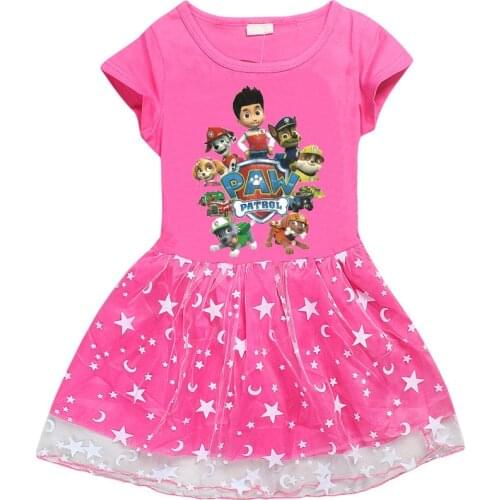 PAW PATROL Dresses Summer Baby Kid Clothes Princess Dress Cosplay Costume New Years Party Dress