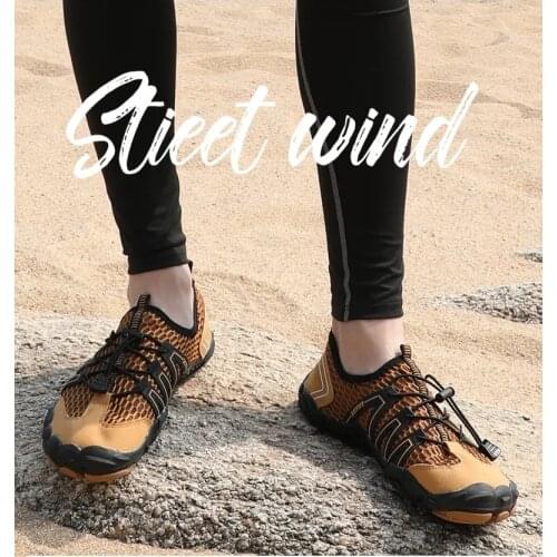 Mens Casual Shoes Summer Hollow Out Large Size Upstream Shoes Water Shoes Anti Slip Couple Outdoor Hiking Casual Shoes 36-47