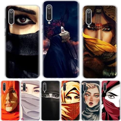 Woman In Hijab Face Crown Phone Case For Xiaomi Note 10 Mi 8 9 10 10T 11 Ultra F1 F2 F3 Pro Lite X3 5X 6X A1 A2 A3 CC9E Cover