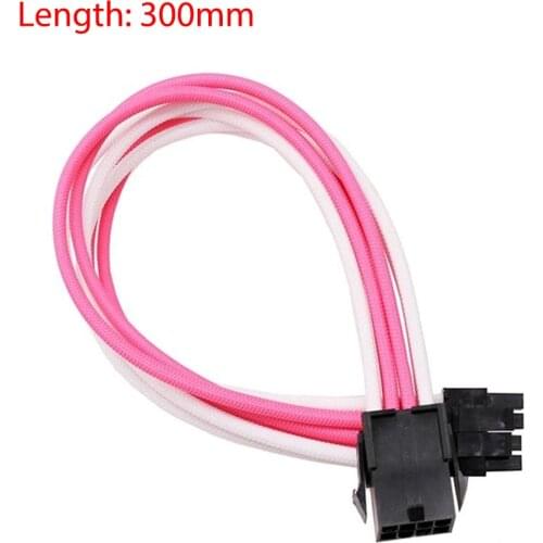 1PCS 30cm Graphics Card Extension Cable 8Pin Female to PCI-E (6+2)Pin Power Supply VGA Cord PC Computer Power Cable Extender