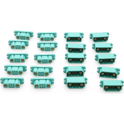 10pairs 2+9/2w9 Quick Plugs MPX Fast Power Supply Connectors with 9Pin for Albatross Fixed-Wing RC Racing Quadcopter Parts