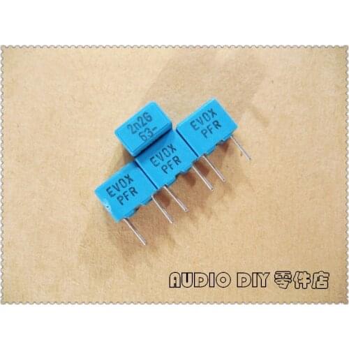 10PCS/50PCS EVOX PFR 2200pF 63V 63v2200pf 2% MKP high precision film capacitor 2.2nF 222