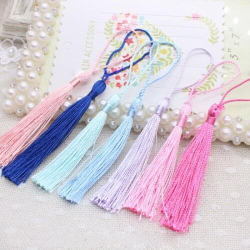 32pcs/Lot Polyester Silk Tassel Fringe 13cm Cotton Tassels Trim Hanging Spike Tassel For Sewing Curtains Accessories DIY Home