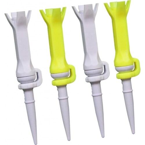 4pcs 76mm Golf Claw Tee Rotatable Auto Reset Tee For Driving Range Training