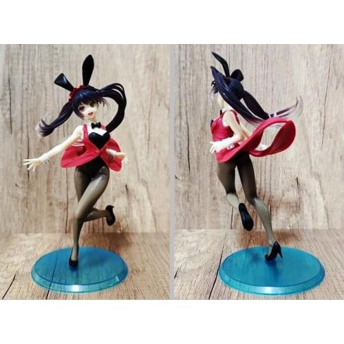 Anime Date A Live Tokisaki Kurumi Bunny Girl Standing Ver. Sexy beauty boxed figure about 20cm