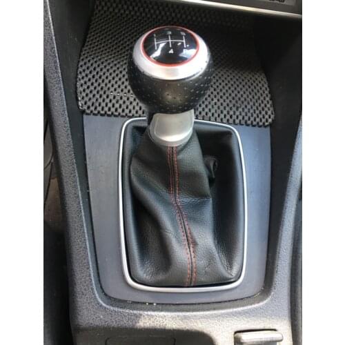 Car Styling Gear Shift Knob Gaiter Boot Case For Audi A4 (2001-2008) B6 (2001-2005) A6 C5 (2001) / Seat Exeo (2011) Leon(2000)