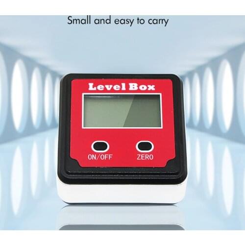 360 Degree Digital Level Box Protractor Precision Electronic Angle Finder Level Gauge Bevel Gauge Inclinometer Magnetic Base