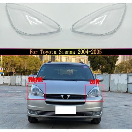 For Toyota Sienna 2004 2005 Headlight Cover Lamp Shade Headlights Shell Lampshade Headlamp Cover Lens Glass
