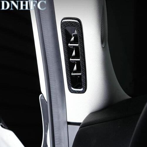 DNHFC Carbon fiber model car high air conditioning decorative sequins for Mazda CX5 CX-5 2017 2018 car-styling