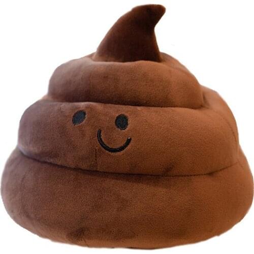 25cm Simulation Poop Plush Toys Pets Cushion Soft Pets Doll Stuffed Funny Snack Bread Shape Pillow For Baby Children Kids Gift