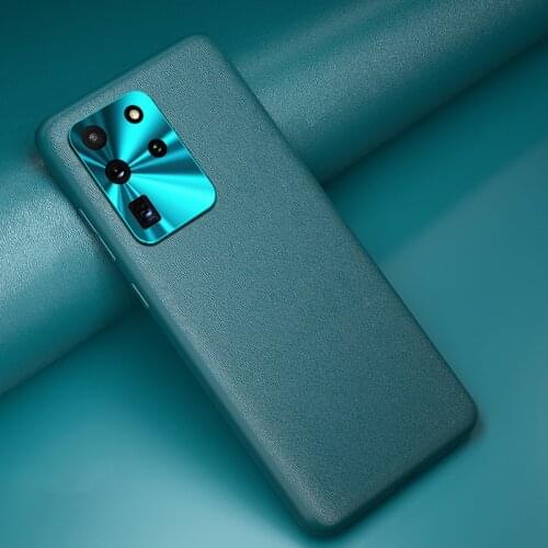 Leather Metal Camera lens protective film Ring Phone case For Samsung Galaxy S20 Ultra S20 PLUS Back Cover For Galaxy S20 Cases